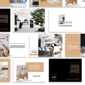 Brochure Template Flat Lay