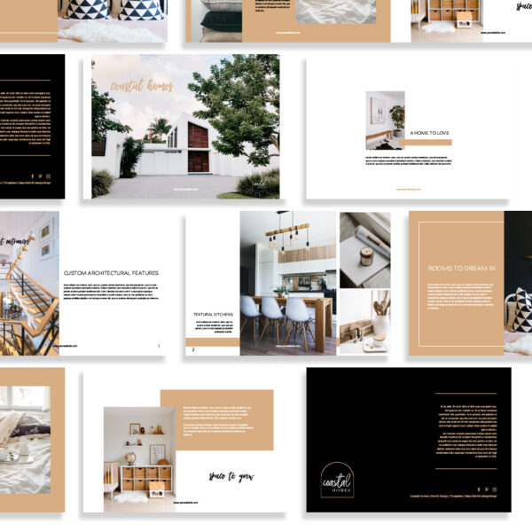 Brochure Template Flat Lay